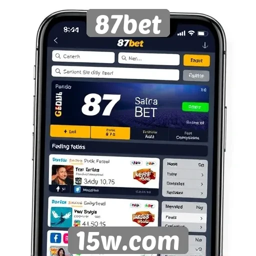 Experiência do usuário na navegação do 87bet